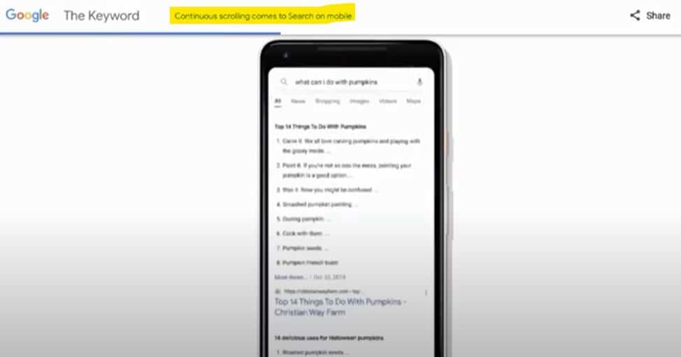 Google 手機搜尋頁面改良,排第二頁的網站會比以前更多 SEO 流量 搜尋結果頁面