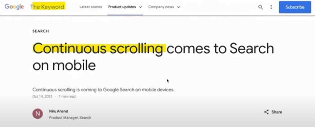 Google 手機搜尋頁面改良,排第二頁的網站會比以前更多 SEO 流量 手機版無限滾動搜尋結果