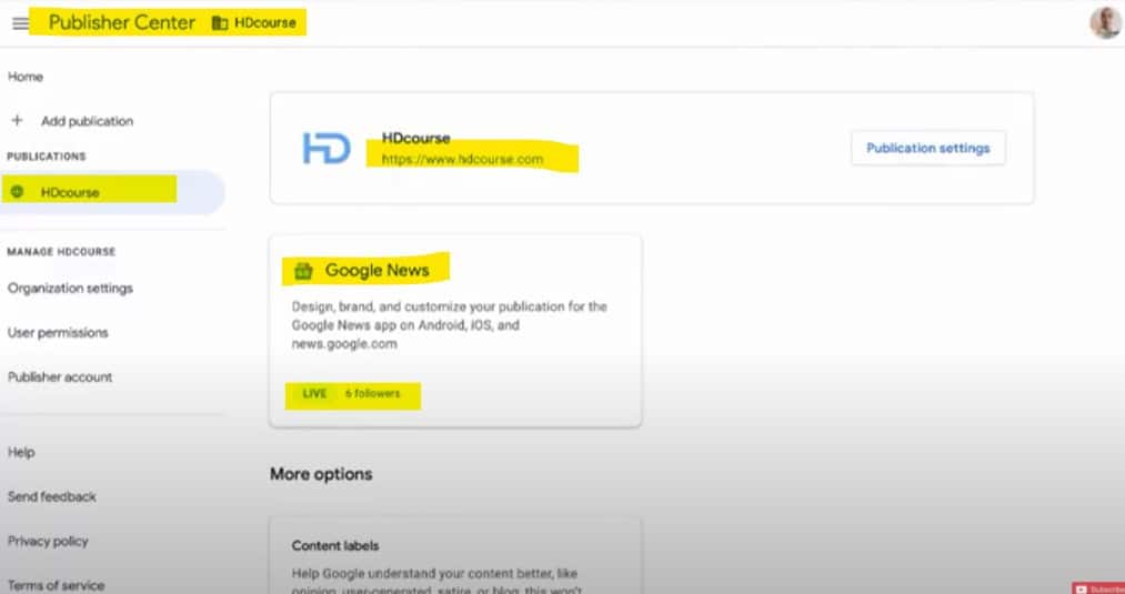 現在還需要申請 Google News Publisher 帳戶嗎? HDCourse Google News Dashboard