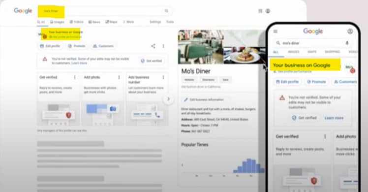 GMB 改名為 Business Profile Manager,可能有新加的功能 電腦版與手機版 Google My Business