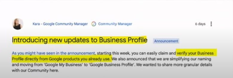 GMB 改名為 Business Profile Manager,可能有新加的功能 Google 官宣 Business Profile