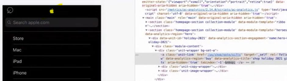 Hamburger menu (手機版選單) 對 SEO 好嗎? 蘋果的 Humburger Menu