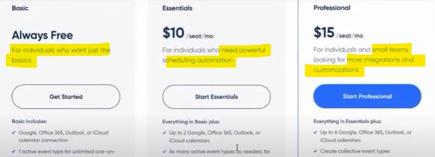 好用的網上預約工具 Calendly 也有提供免費試用的版本