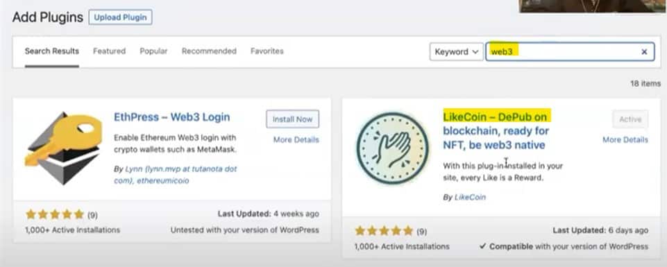 如何將 WordPress 上 Blockchain 區塊鏈,原來凡事皆可 NFT LikeCoin 插件