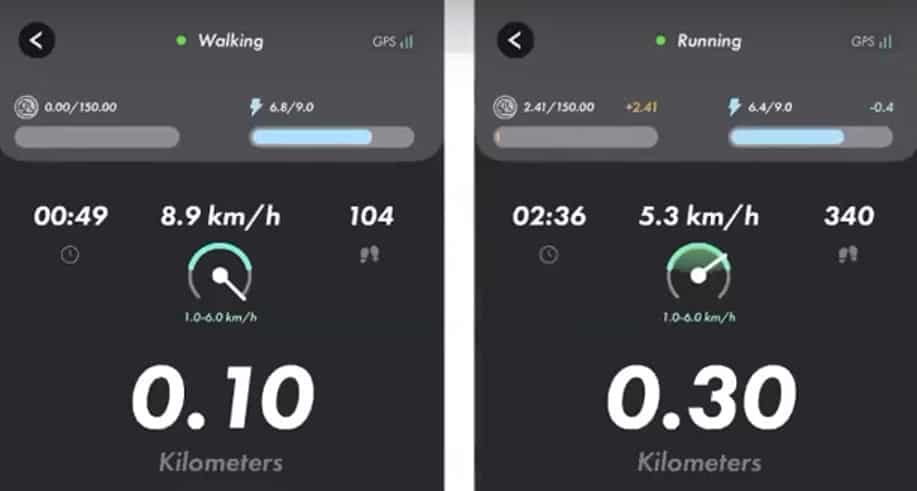 👶🏻Stepn新手攻略 👟move to earn💰,避免走冤枉路 Walking 與 Running 畫面