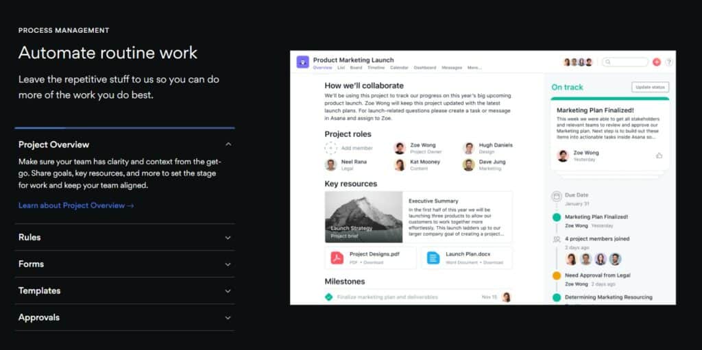 5 個網上協作工具 - Asana / Monday / Slack / Spatial Chat / Trello Asana Routine Work