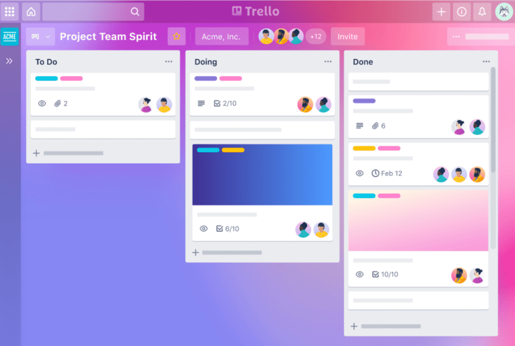 5 個網上協作工具 - Asana / Monday / Slack / Spatial Chat / Trello Trello Card