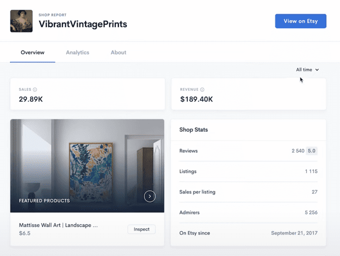 Etsy 銷售分析工具,2 個策略提升銷售金額 Etsy 銷售分析工具,2 個策略提升銷售金額